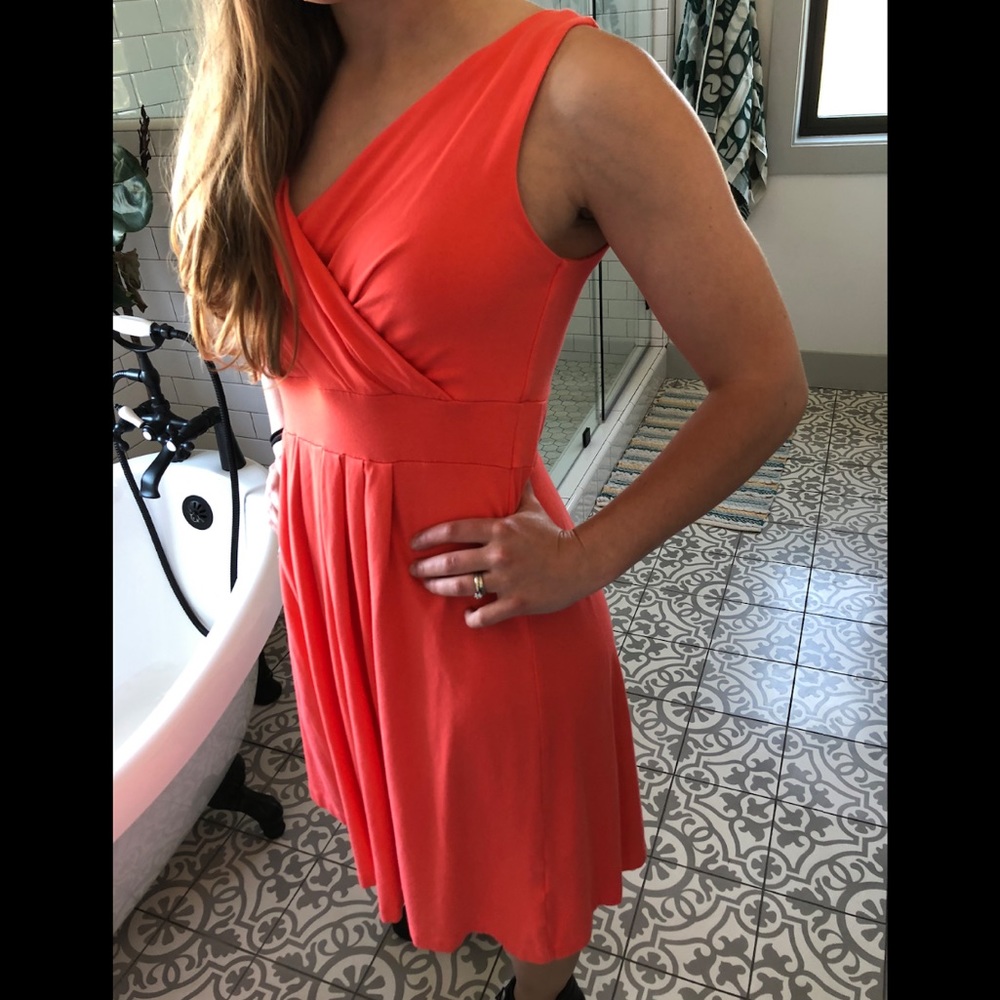 Short sleeve A-line dress